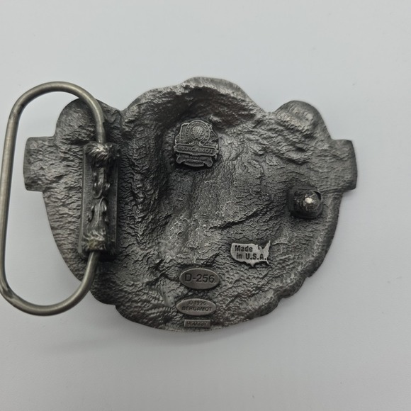 Buffalo Bison Tribal Art Native American Bergamot Belt Buckle D-256 Multicolor - Picture 2 of 5